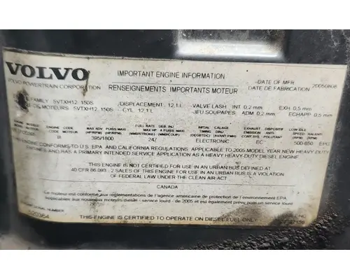 Volvo VED12 Engine Assembly