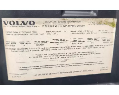 Volvo VED12 Engine Assembly