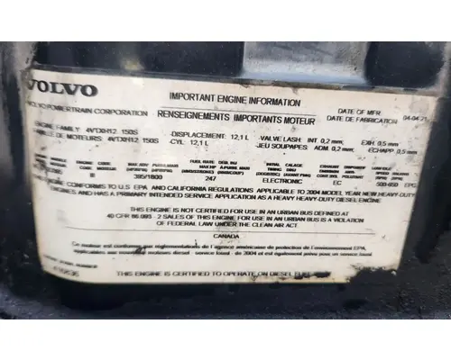 Volvo VED12 Engine Assembly