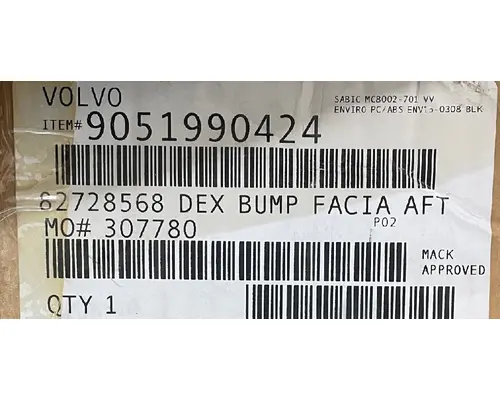 Volvo VNL Bumper Assembly, Front