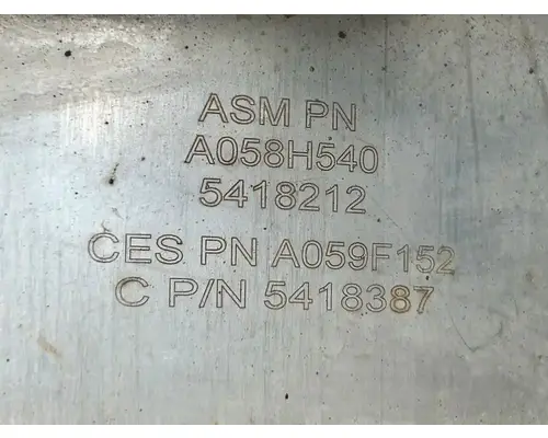 Volvo VNL DPF (Diesel Particulate Filter)