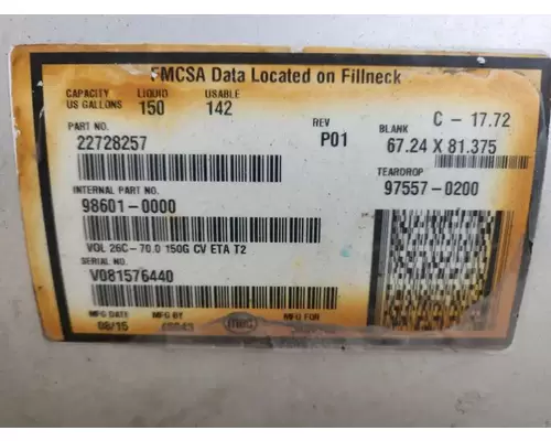 Volvo VNL Fuel Tank