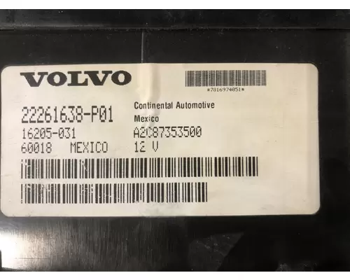 Volvo VNL Instrument Cluster