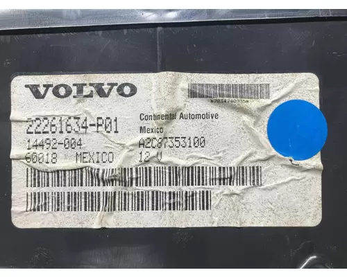 Volvo VNL Instrument Cluster