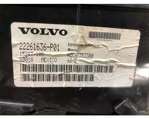 Volvo VNL Instrument Cluster