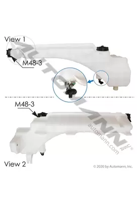 Volvo VNL Radiator Overflow Bottle / Surge Tank