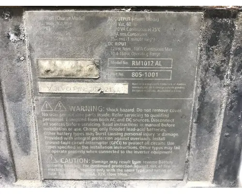 Volvo VNL Truck Equipment, APU (Auxiliary Power Unit)