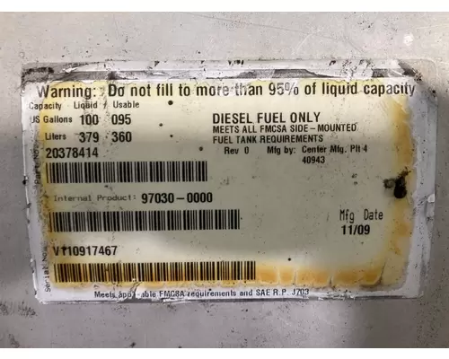 Volvo VNM Fuel Tank