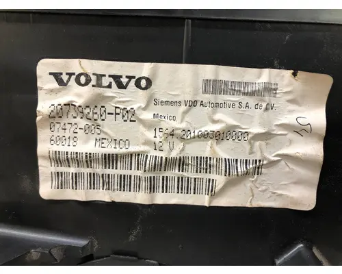 Volvo VNM Instrument Cluster