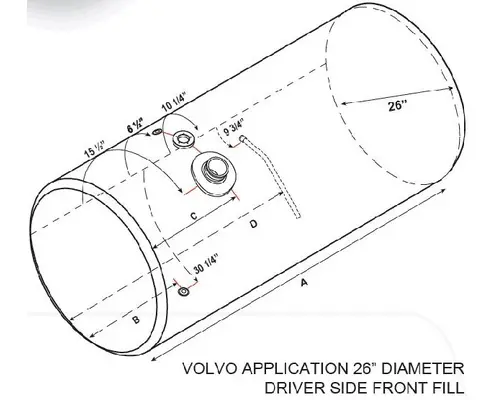 Fuel Tank VOLVO VNL 1998-2003 LKQ Plunks Truck Parts And Equipment - Jackson