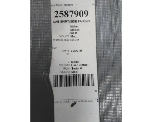 Side Fairing VOLVO VNL LKQ Heavy Truck - Goodys