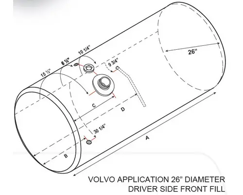 Fuel Tank VOLVO VNL LKQ KC Truck Parts - Inland Empire
