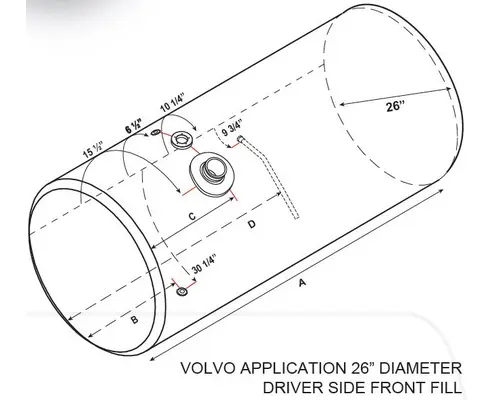 Fuel Tank VOLVO VNL LKQ Western Truck Parts