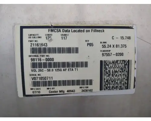 Fuel Tank Volvo VNL Machinery And Truck Parts