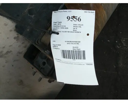 Fuel Tank VOLVO VNL Big 3 Truck Parts, LLC
