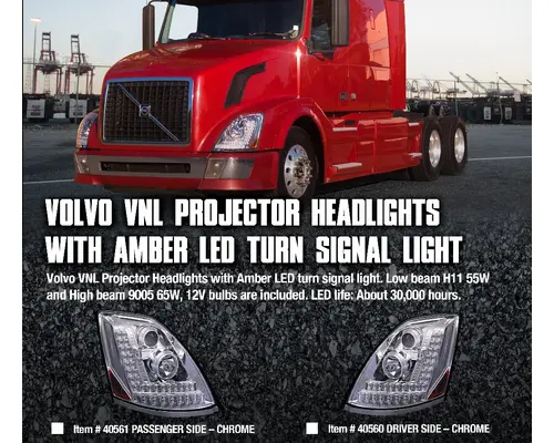 Headlamp Assembly VOLVO VNL LKQ KC Truck Parts - Inland Empire