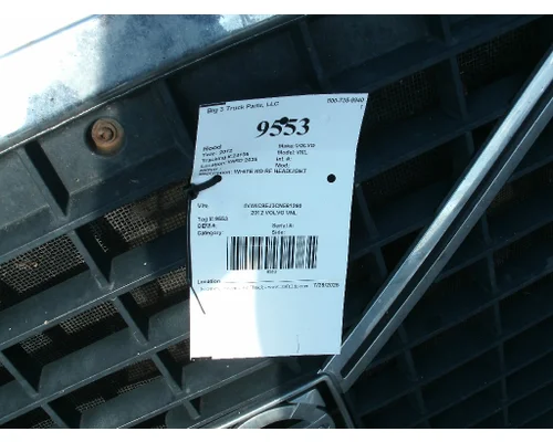 Hood VOLVO VNL Big 3 Truck Parts, LLC
