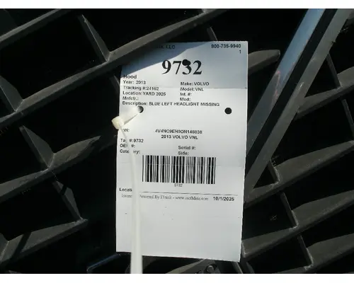 Hood VOLVO VNL Big 3 Truck Parts, LLC