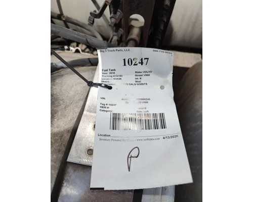 Fuel Tank VOLVO VNM Big 3 Truck Parts, LLC