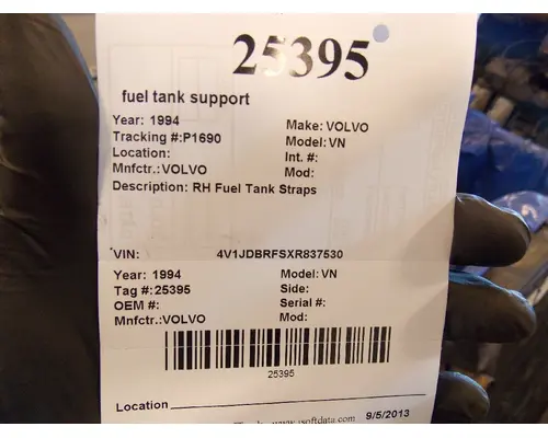 Fuel Tank Strap/Hanger VOLVO WG K &amp; R Truck Sales, Inc.