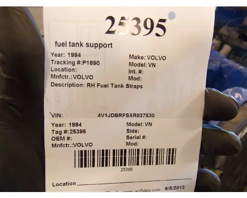 Fuel Tank Strap/Hanger VOLVO WG K &amp; R Truck Sales, Inc.