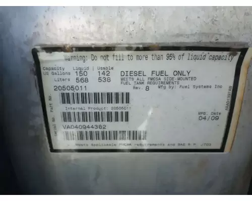 Fuel Tank VOLVO WT6630D Geco - Fresno