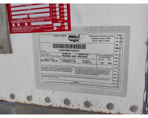 WABASH DRY VAN Complete Vehicle