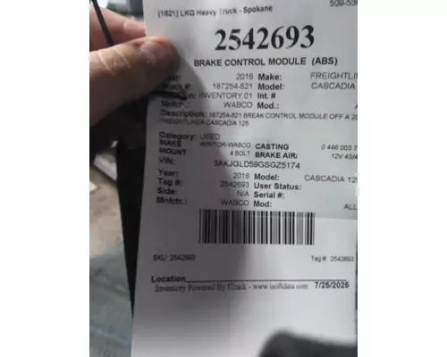 WABCO ALL BRAKE CONTROL MODULE (ABS)