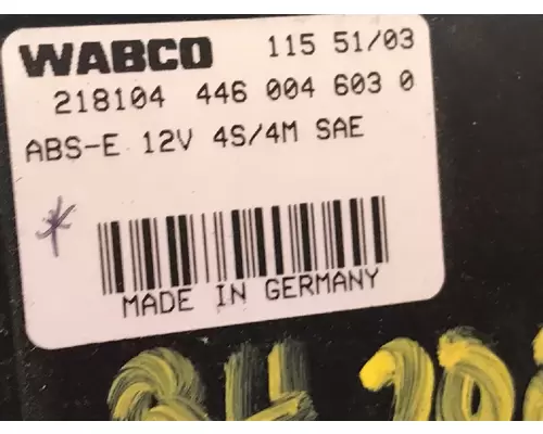 WABCO BRAKE CONTROL MODULE Brake Control Module (ABS)