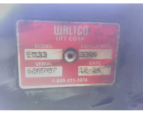 WALTCO EM SERIES LIFT GATE ASSEMBLY