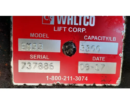 WALTCO EM SERIES LIFTGATE ASSEMBLY