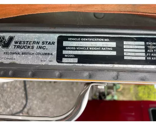 WESTERN STAR TR 4800 Complete Vehicle