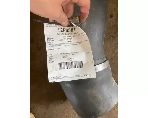 WESTERN STAR TR 4900E HeaterAir Cond Parts, Misc