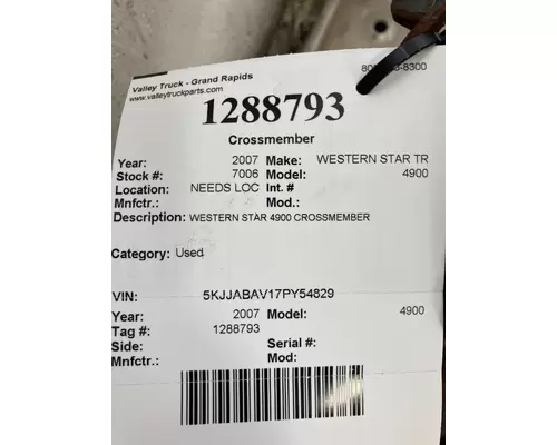 WESTERN STAR TR 4900 Crossmember