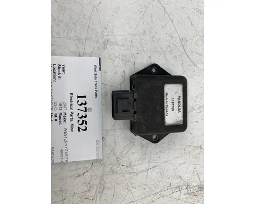 WESTERN STAR TR PASDL2A Electrical Parts, Misc.