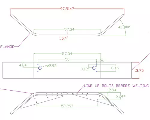 WESTERN STAR 4700SBA BUMPER ASSEMBLY, FRONT