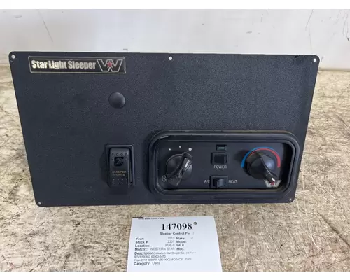 WESTERN STAR 4900 FA Sleeper Control Panel