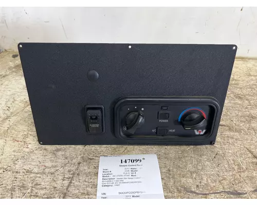WESTERN STAR 4900 FA Sleeper Control Panel