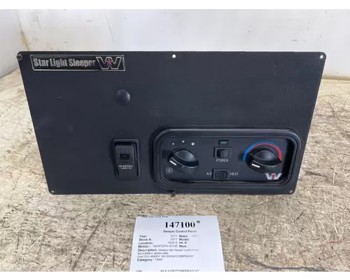 WESTERN STAR 4900 FA Sleeper Control Panel