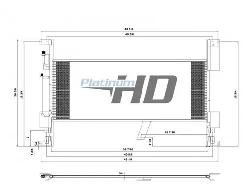 WESTERN STAR 4900 Air Conditioner Condenser