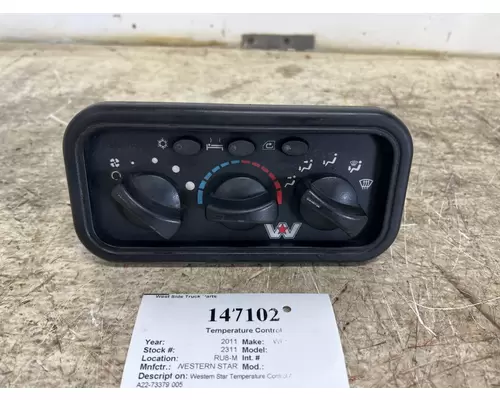 WESTERN STAR A22-73379-005 Temperature Control