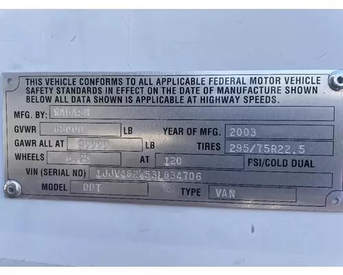 Trailer WABASH 48' x 102" T/A VN TLR RRD American Truck Sales