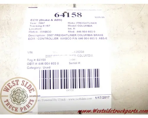 ECM (Brake & ABS) WABCO 446 004 603 0 West Side Truck Parts