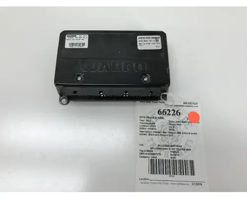 ECM (Brake & ABS) WABCO 4800 West Side Truck Parts