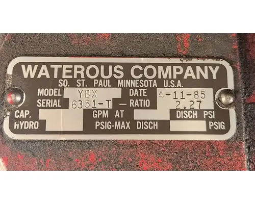Waterous Other Transfer Case Assembly