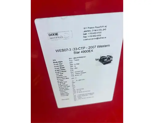 Western Star 4900EX Cab