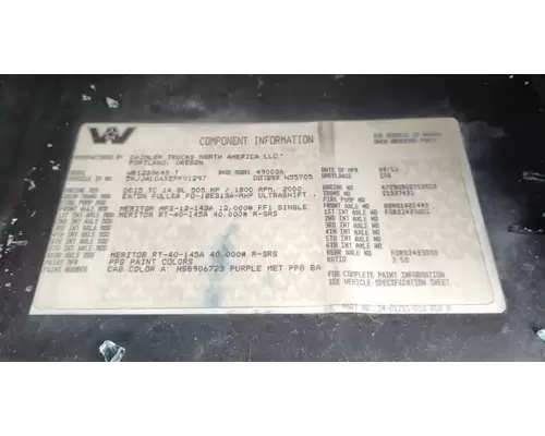 Western Star 4900SA Axle Assy, Fr (4WD)