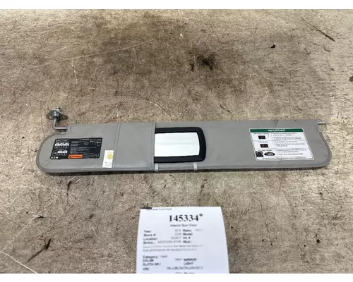 Interior Sun Visor WESTERN STAR A22-68894-020 West Side Truck Parts