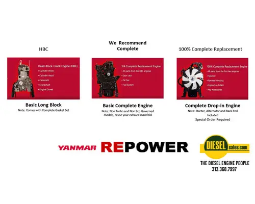 Yanmar 4TNV98-NSA Engine Assembly