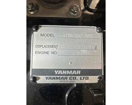 Yanmar 4TNV98C-NMT Engine Assembly